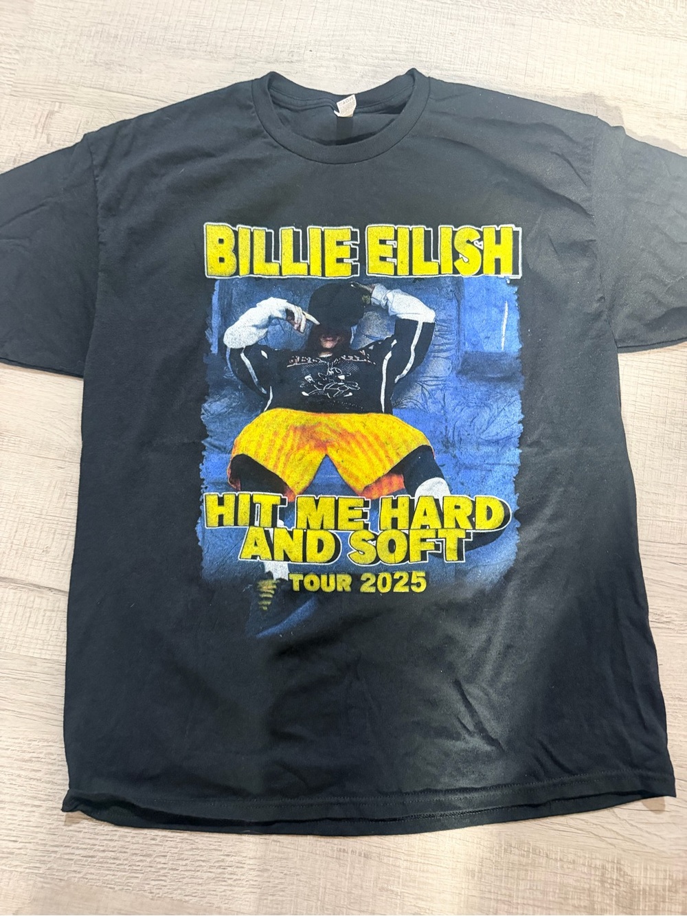 Billie Eilish Womens Hit Me Hard and Soft Black Tour T-Shirt